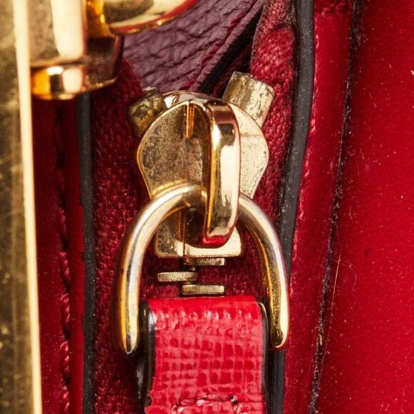 Fendi Red Saffiano Leather Demi Jour Small Bag 8BT245 - Picture 9 of 12